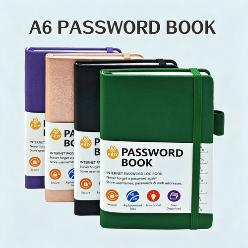 Password book with - password,