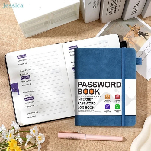 Password book with - password,