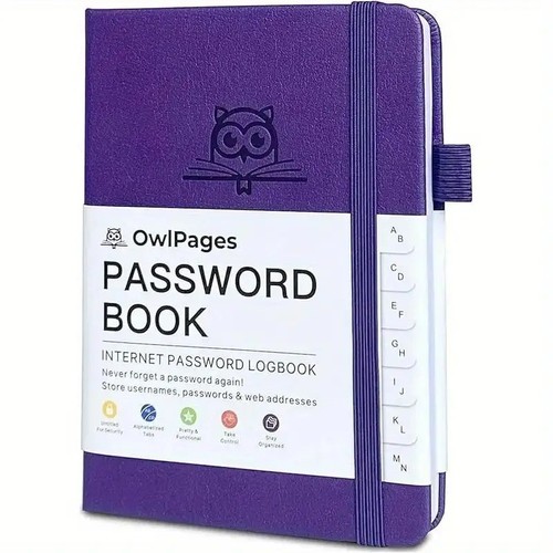Password book with - password,