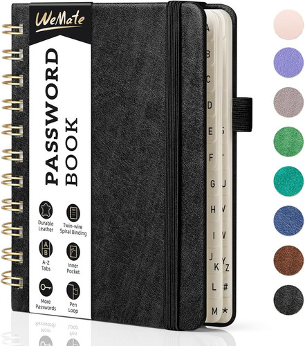 Password book with - password,