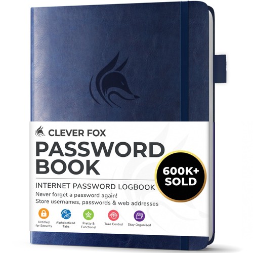 Password book with - password,