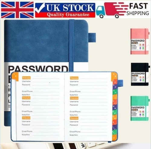 Hardcover password book - hardcover,