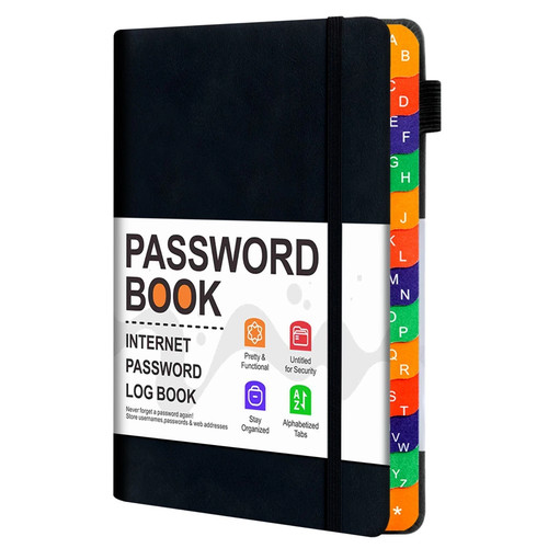 Password book with - password,