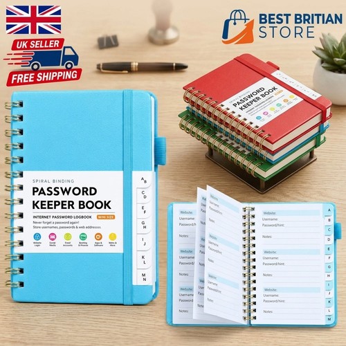 Password book with - password,