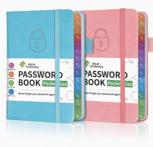 Pocket password book notebook - book,