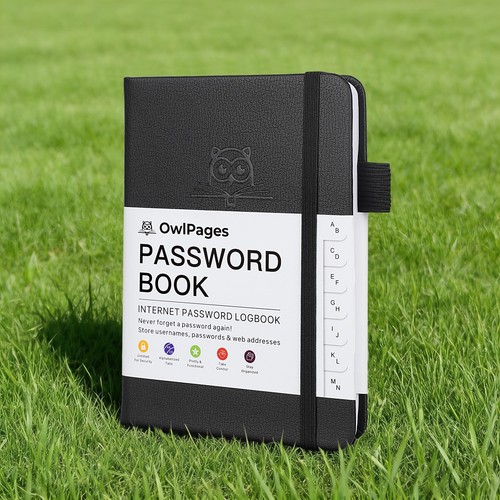 Password book with - book,