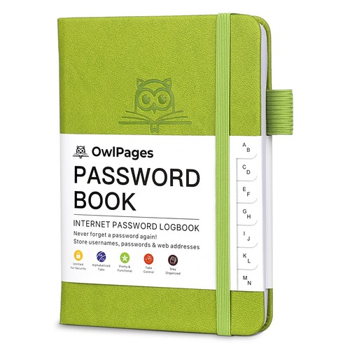 Password book with - password,