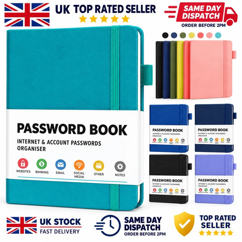 Password book with - password,