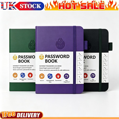 Hardcover password book with - password,