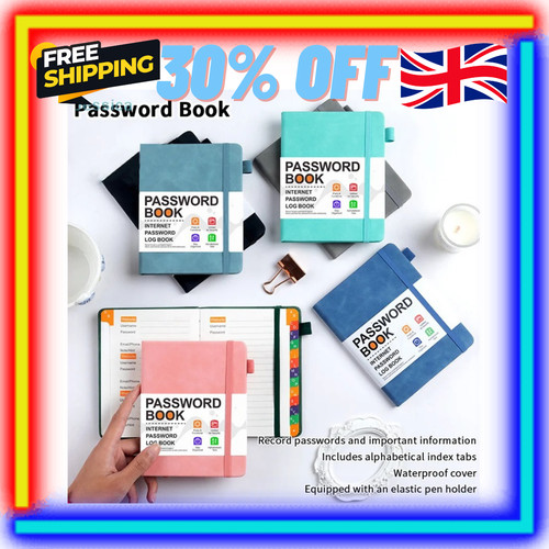 Password book with - password,