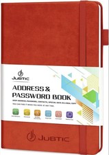 JUBTIC Red Password Book &