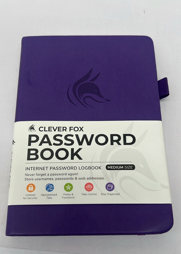 Clever fox password book - clever,
