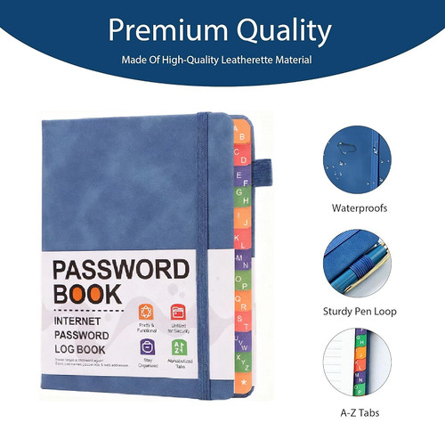 Hardcover password keeper book - hardcover,