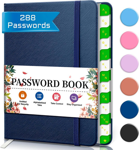 Password book with - password,