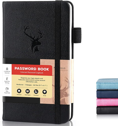 Password book with - book,
