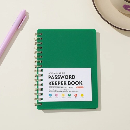 Password book with - password,