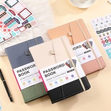 Leather Password Book with