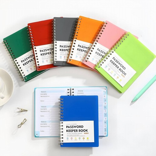 Password keeper book with - password,