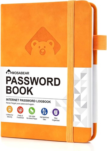 Password book with - book,