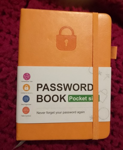 Password book with - book,
