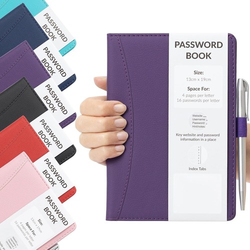 Password book with - password,