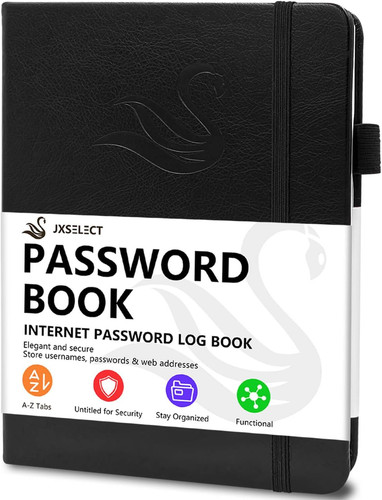 Elegant password book with - elegant,
