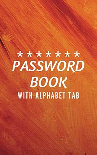 Password book with tabs keeper - password,