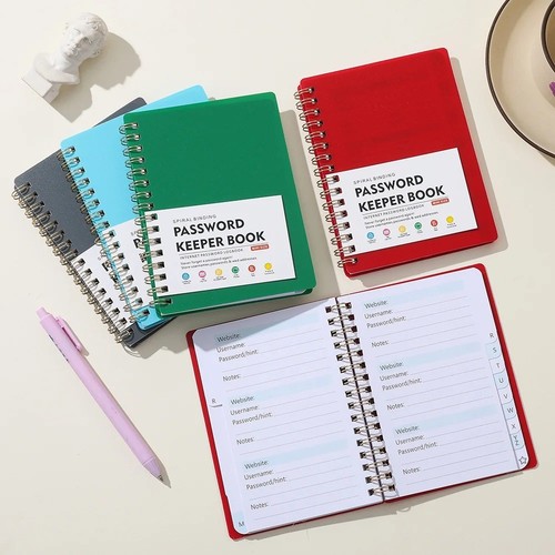 Password book with - password,