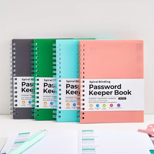 Password book with - book,