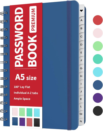 Password book with - password,
