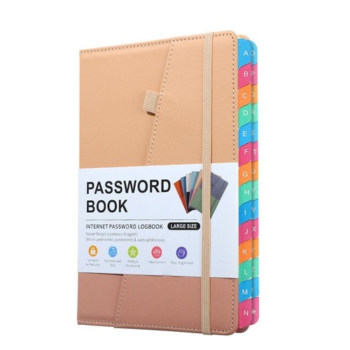 Password book large size - book,