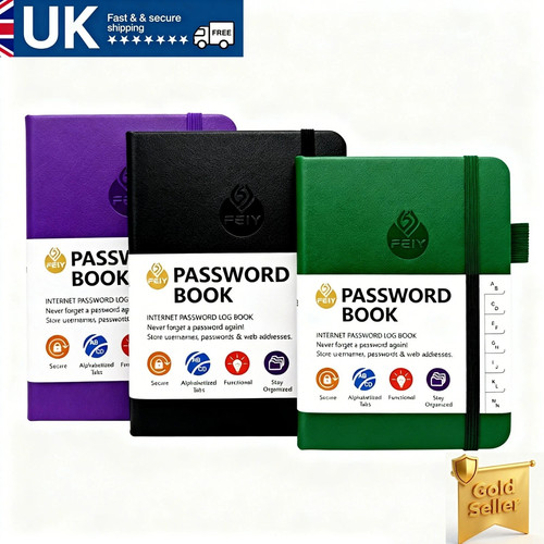 Hardcover password book - password,