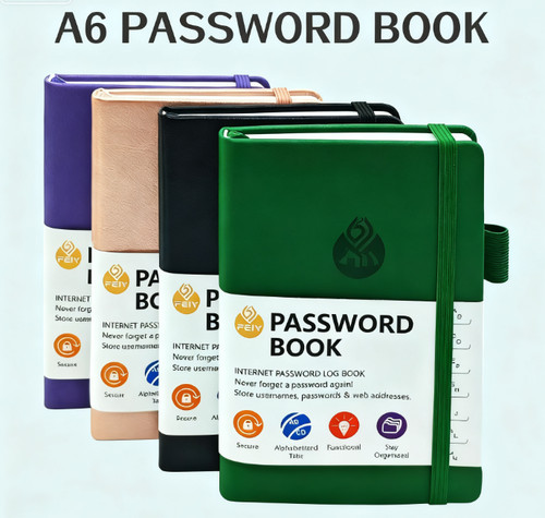 Password book with - password,